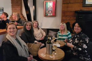 Bianca Lucia and some of the regulars quizzing on the night